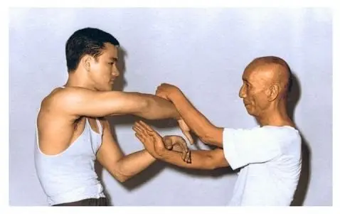 bruce lee se svým učitelem kung-fu