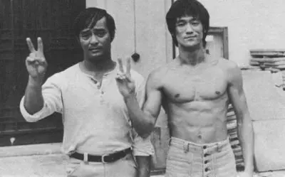 Bruce Lee mit Dan Inosanto