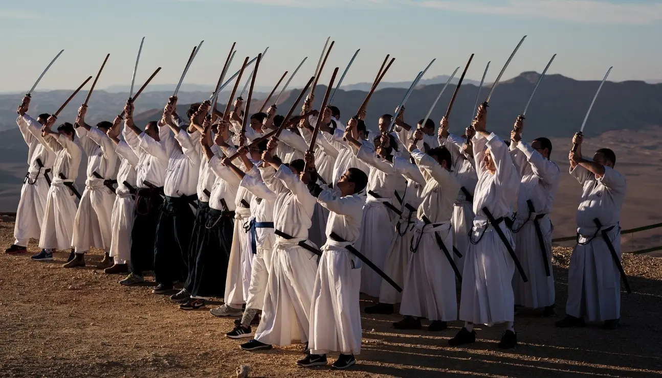 Style ancien de l'école de samouraï pour l'épée japonaise Katana - takeda ryu
