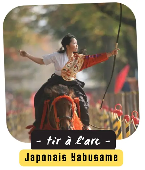 Yabusame - tir à l'arc à cheval japonais